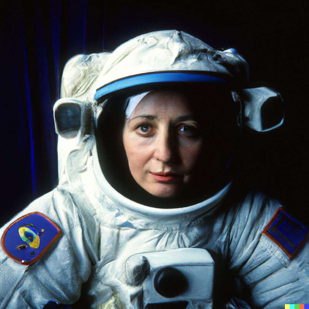 an astronaut, photograph taken by Steve McCurry